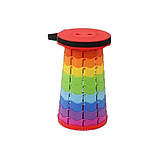 Складаний стілець Telescopic stool (розкладний телескопічний стілець) червоний, фото 2