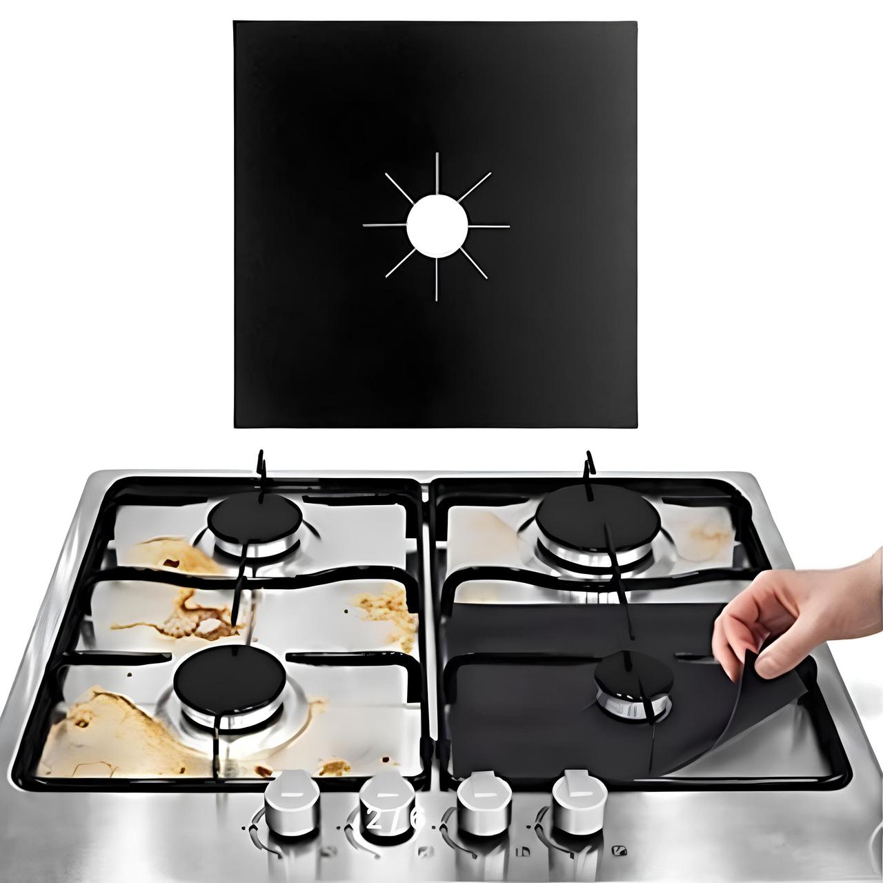 Жиронепроникний папір для плити 27х27см / Тефлонова накладка-папір на газову плиту, фото 1