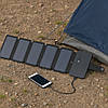 Портативна сонячна панель з USB, 6Вт, 55х11,8х2,6см / Складна сонячна батарея для зарядки / Сонячна зарядка, фото 2