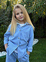 Дитячий прогулянковий вельветовий костюм унісекс, фото 5