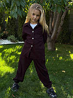 Дитячий прогулянковий вельветовий костюм унісекс, фото 7