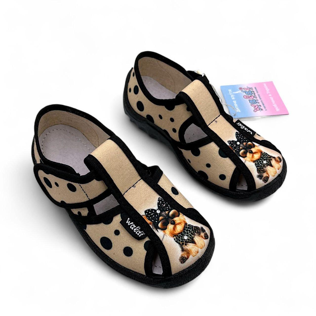 Дитячі текстильні капці для дівчинки Waldi 21-27р, фото 1