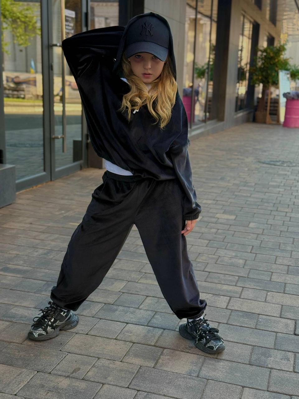 Дитячий велюровий костюм унісекс, фото 1