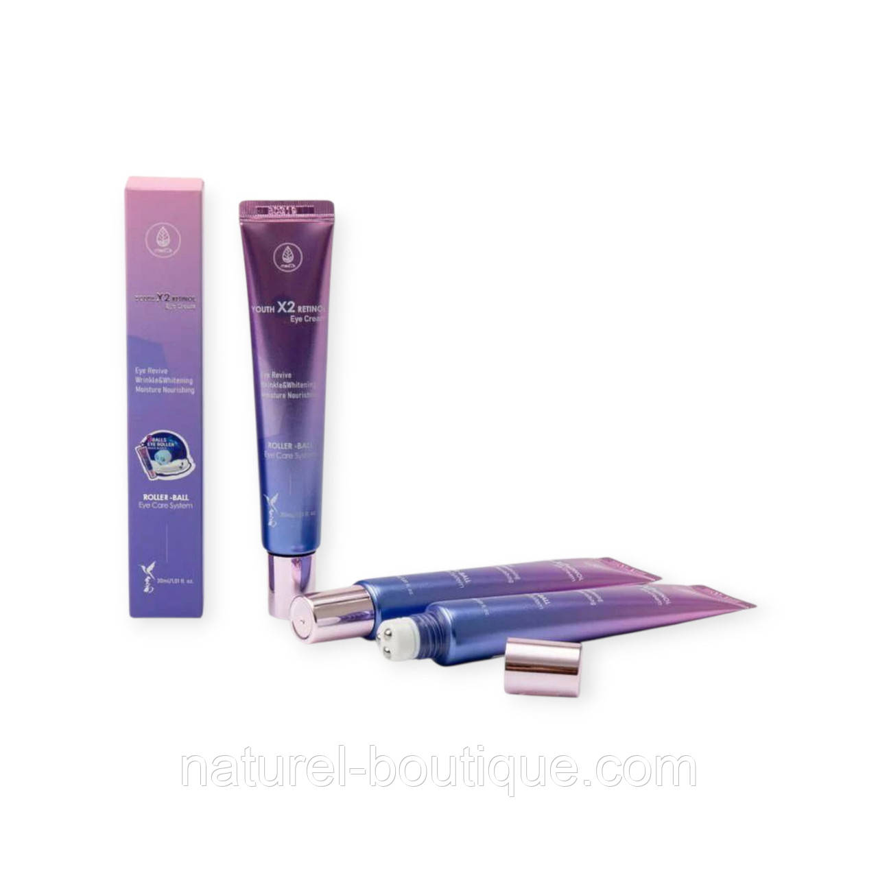 Крем для шкіри навколо очей із ролером MED В Youth X2 Retinol Roller-Ball з ретинолом, фото 1