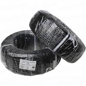 Провід силіконовий 1 жила 11AWG (3,8 мм.кв.) TinCU, чорний, 100 м