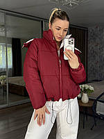 Жіноча дута куртка з капюшоном, фото 3