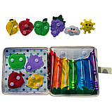 М'яка книжка-бізіборд фетр пальчикові ігри сортер липучки 20*8*20см (25004), фото 5