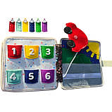 М'яка книжка-бізіборд фетр пальчикові ігри сортер липучки 20*8*20см (25004), фото 7