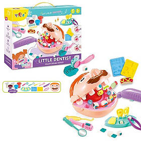 Тісто для ліплення Стоматолог щелепа 5 баночок тіста бормашинка молди уп 33,5*6*25,5 см (8852)