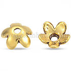 Шапочки для Намистин, Сплав, Квітка, Античне Золото, 6.5х3мм, Отвір 1мм, 50 шт, фото 4