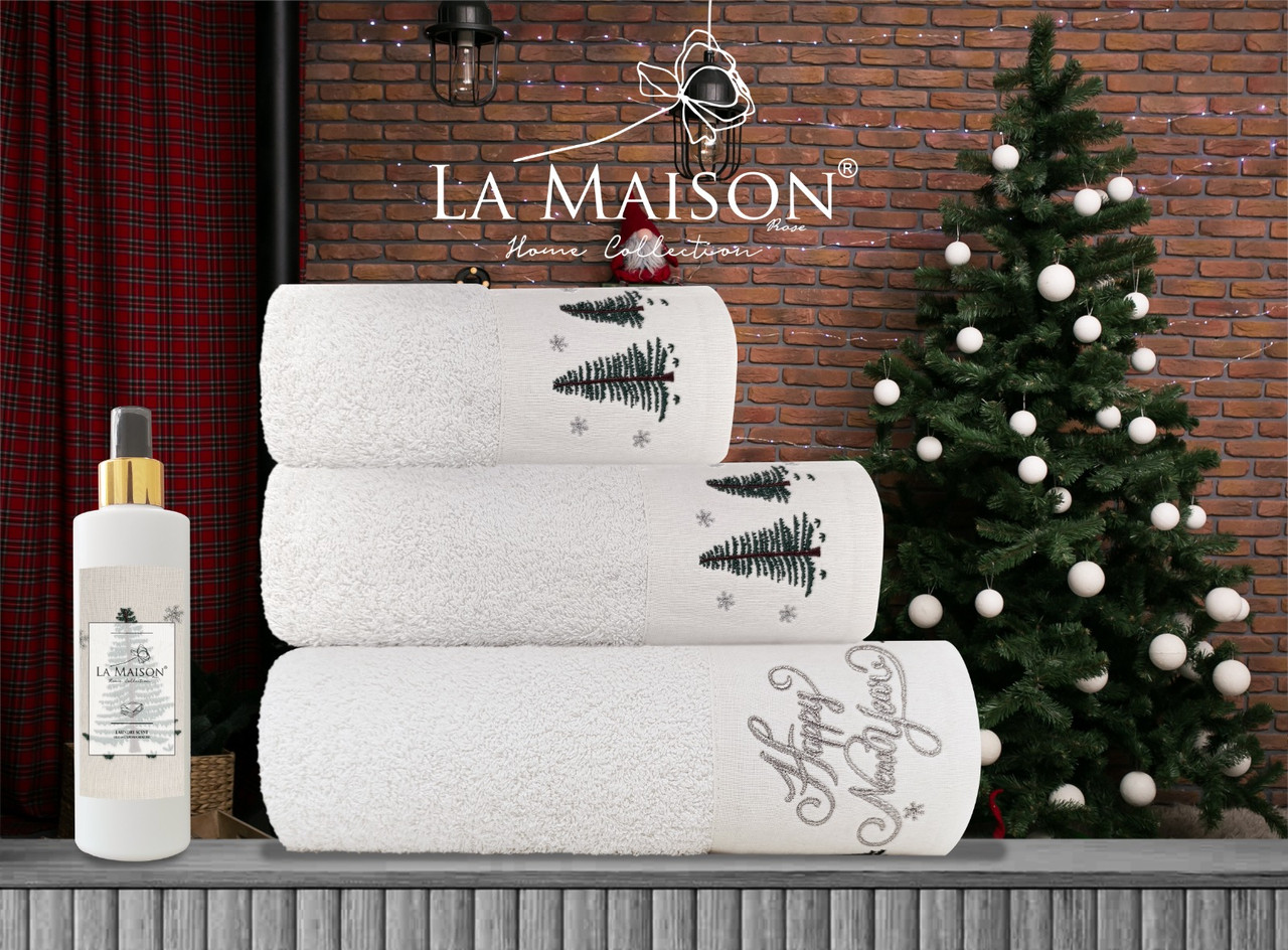 Подарунковий набір рушників з парфумом La Maison Christina, фото 1