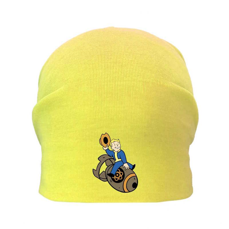 Шапка дитяча Фоллаут жовта (Fallout — 002) 54-56 см, фото 1