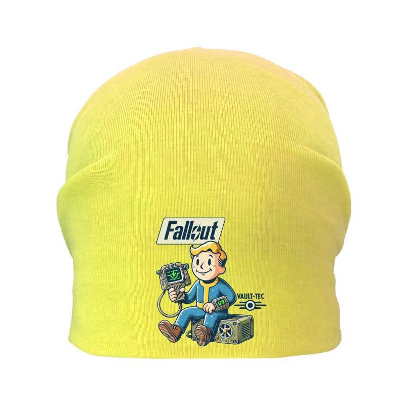 Шапка дитяча Фоллаут жовта (Fallout — 004) 54-56 см, фото 1