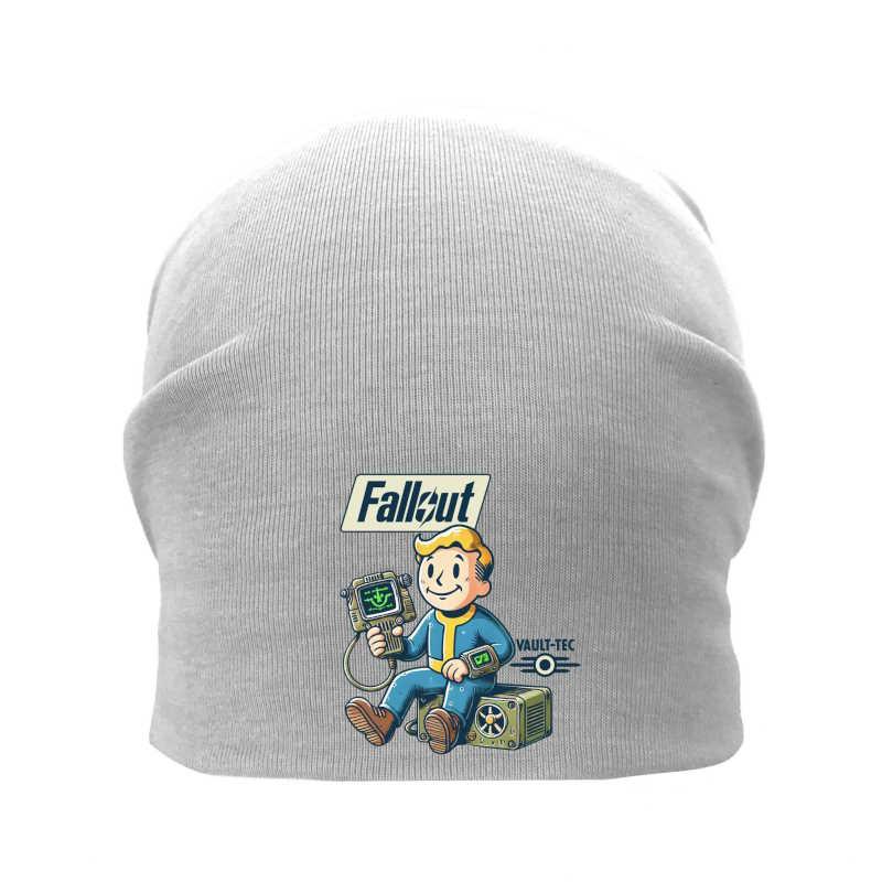 Шапка дитяча Фоллаут сіра (Fallout — 004) 50-52 см, фото 1