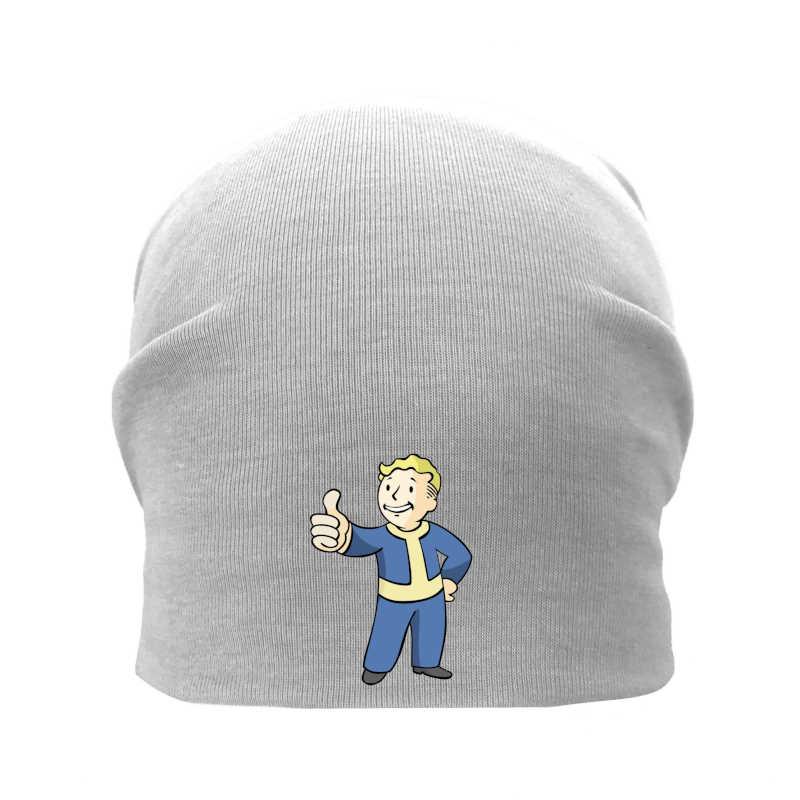 Шапка дитяча Фоллаут сіра (Fallout — 007) 54-56 см, фото 1