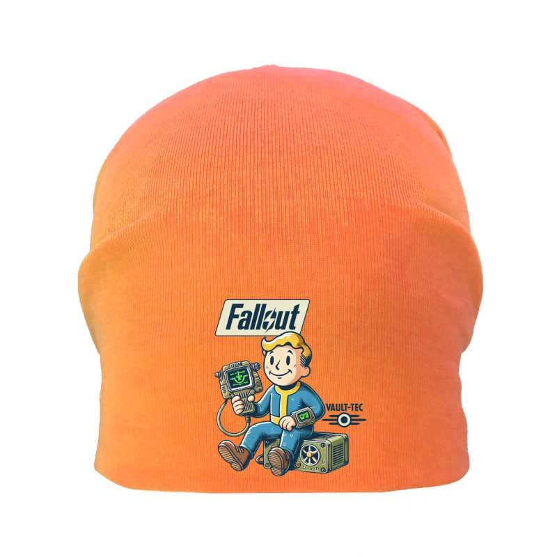Шапка дитяча Фоллаут жовтогаряча (Fallout — 004) 54-56 см, фото 1