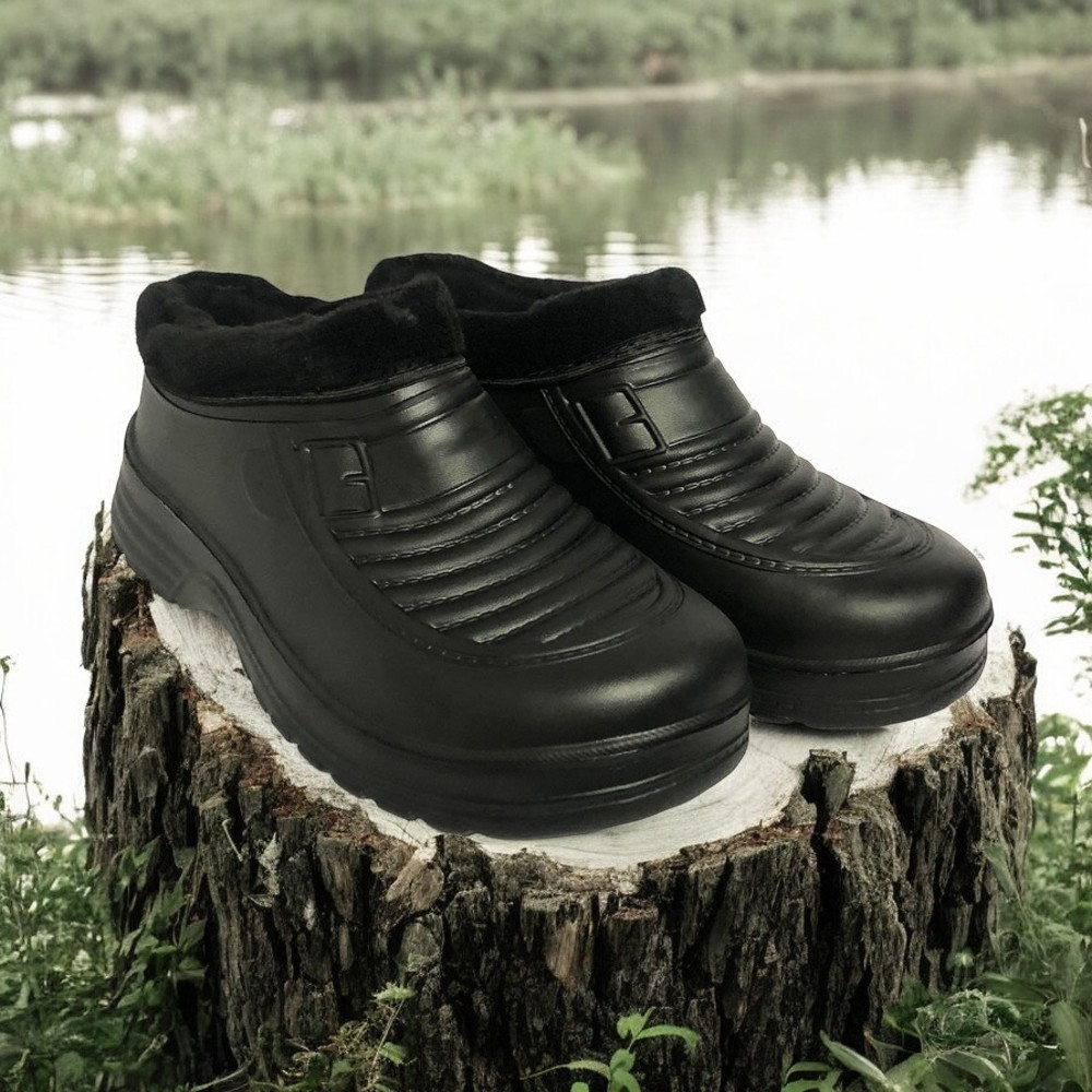 Гумові чоботи короткі для риболовлі 42р 26см, Чоботи гумові чоловічі хакі Чоловічі HL-73, фото 1