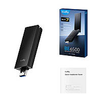 Адаптер WiFi 7 Cudy WU6500 тридіапазонний з USB 3.0 BE6500 (73-00587), фото 5