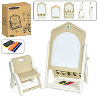 Мольберт дитячий Bambi Y1029 (45,6*62*78,5 см, складний, магнітна дошка, 6 фломастерів, складний сті [Склад: Одеса №2]