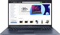 Ноутбук ASUS VivoBook 15 X1502ZA,ntel Core i5-1240P,RAM 8/512 ГБ,15.6",Quiet Blue,(1502ZABQ243)