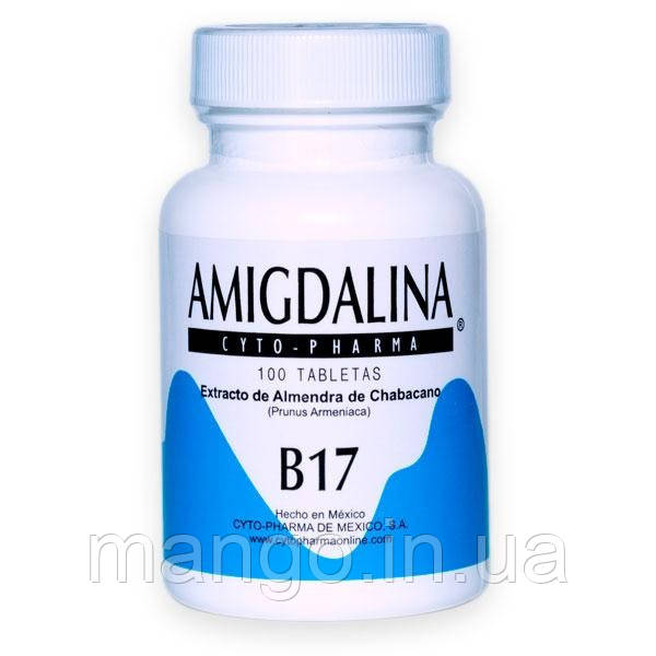 Вітамін B17, Amygdalina, Cyto Pharma, 500 мг, 100 таблеток, фото 1