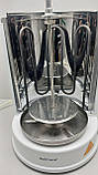 Електричний гриль шашличниця Б/У Delimano Chef Vertikal BBQ HS-R10, фото 8