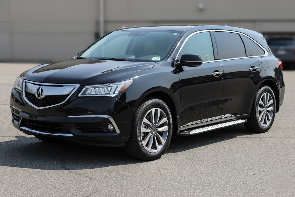 Бокові пороги Shining V1 (2 шт., Алюміній) для Acura MDX 2013-2020 рр від VLF комп., фото 1