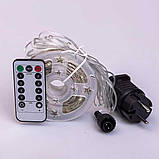 Гірлянда Роса нитка 500 LED  50 м з пультом 220В теплий білий, фото 5