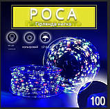 Гірлянда Роса нитка 1000 LED 100 м з пультом 220В мультиколор, фото 8