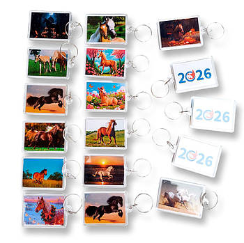 Брелоки акрилові з символом 2026 року Коня