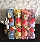 Набір рушників мікрофібра з 2-х одиниць Полуниця 140х70, 100х50, 35х75 Комплект, фото 2