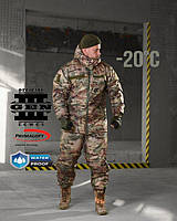 Тактичний зимовий костюм oblivion мультикам level 7, форма зимова військова на синтепоні multicam cсу Ewerty