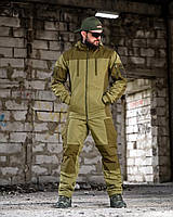 Тактичний зимовий костюм Гірка олива, армійський зимовий костюм олива на флісі, військовий костюм зима зсу Ewerty