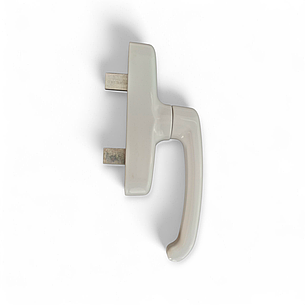 Ручка віконна для алюмінієвих систем з европазом поворотна біла, фото 1