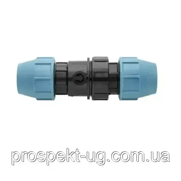 Клапан обжимний Ду20 зворотний Unidelta ПНД, фото 1