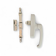 Ручка віконна для алюмінієвих систем з європазом, з блокиратором помилкового відкривання, біла