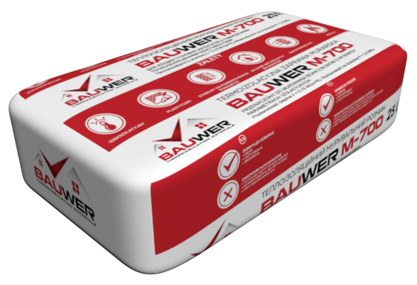 Теплоізоляційна мурувальна суміш Bauwer М700, фото 1
