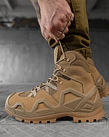 Тактические ботинки single sword койот, военные водоотталкивающие ботинки берцы, прочная армейская обувь зсу