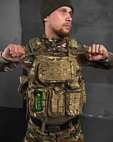 Плитоноска Asdag пиксель с подсумками, разгрузочный жилет 4 быстрых сброса в сборе плитоноска pixel (Турция)