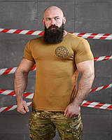 Тактична потовідвідна футболка РУНИ КОЙОТ, армійська чоловіча футболка з малюнком ВТ6564