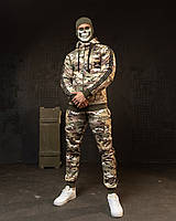 Зимовий військовий спортивний костюм Army multicam на флісі, спортивний костюм для військовослужбовців зсу