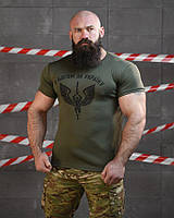 Тактична військова футболка поліестер олива, армійська потовідвідна футболка (дихаюча) олива