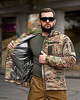 Зимняя тактическая куртка мультикам Omni-Heat до -20, военная зимняя мужская куртка multicam мембрана зима зсу