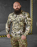 Військова тактична сорочка мультикам, армійська бойова сорочка Убакс камуфляж, сорочка UBACS ЗСУ ewerty