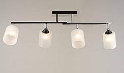 Люстра стельова на 4 плафони VALESO K2321/4 чорний+хром E27