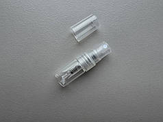 1.5 мл Олівець прозорий скляний з пластиковим прозорим спреєм, флакон, пляшка, атомайзер з розпилювачем