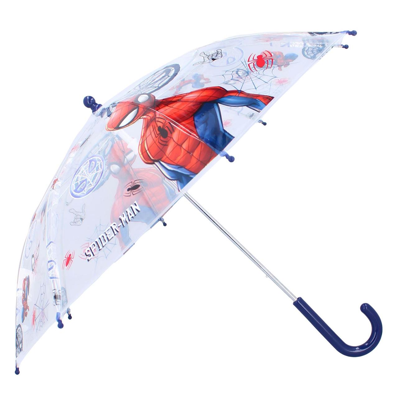 Дитяча парасоля прозора Спайдермен 3-6 років ( діаметр купола 69 см), фото 1