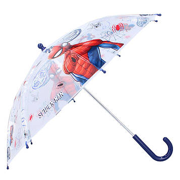 Дитяча парасоля прозора Спайдермен 3-6 років ( діаметр купола 69 см)