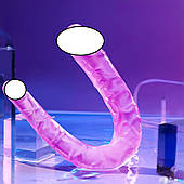 Реалістичний двохстороній фалоімітатор (ділдо) подвійного проникнення