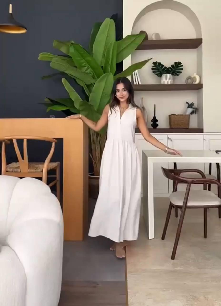 Сарафан жіночий з кишенями американський креп Модель: 1483-83170 Колір: чорний, молоко, фото 1